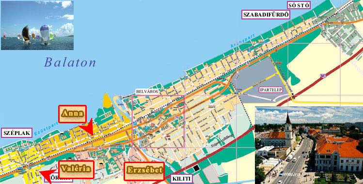Stadtplan Siofok